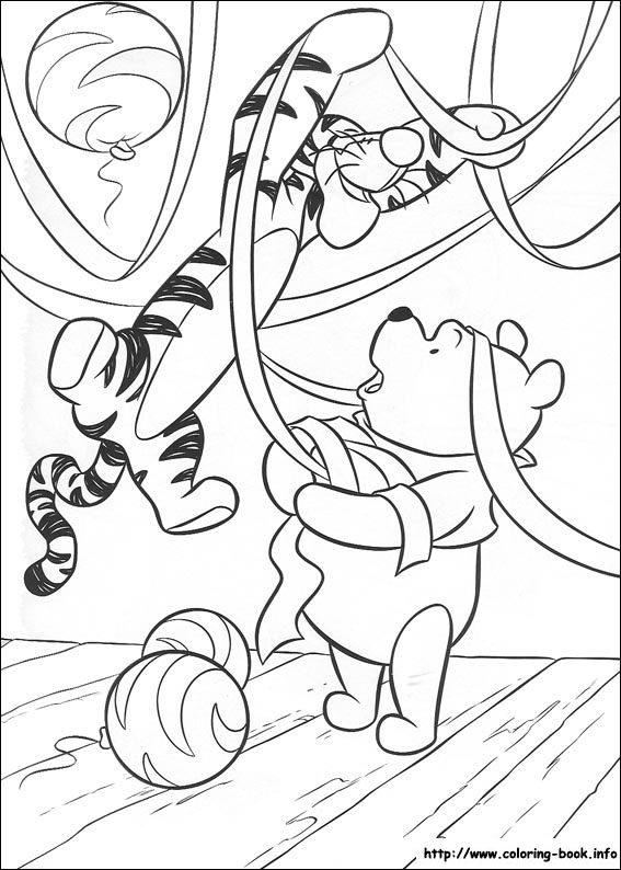 Winnie the Pooh coloring picture